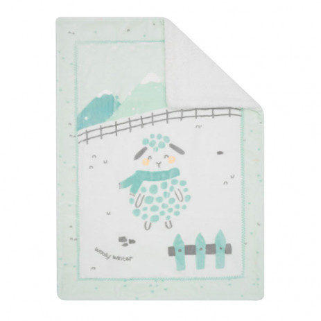 Kikkaboo Soft baby blanket with sherpa 80 x 110 cm Sleepy Sheep from Pakostnik