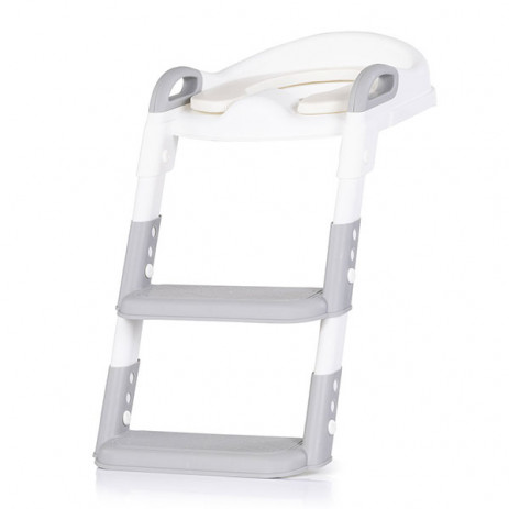 Chipolino Toilet trainer seat with ladder KIDDY 18m+ Grey from Pakostnik