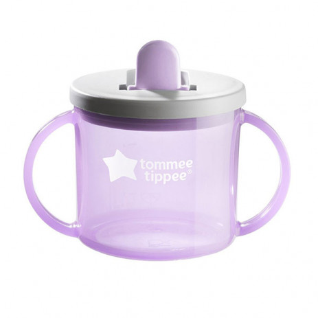 Tommee Tippee First non-spill cup with handles and hard tip 190ml 4m+ Violet TT.0243 from Pakostnik