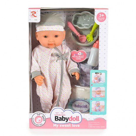 Tutu Love Doll 36 cm with accessories GREY 6286 from Pakostnik
