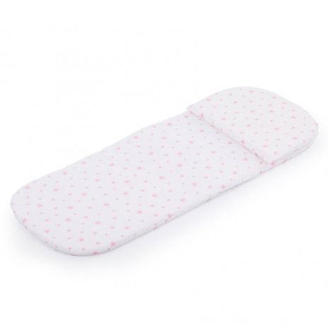 Chipolino Universal mattress and pillow for baby stroller STARS Pink from Pakostnik