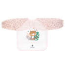 Waterproof bib with sleeves and pocket SAVANNA 4m+ Pink