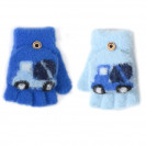 Children's fluffy gloves (13 cm / 3-4 years) 