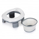 Folding potty - toilet stand VIAGGIO Grey