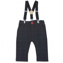 Chicco Pants with suspenders for boys (56.62 cm) Dark Grey 08699