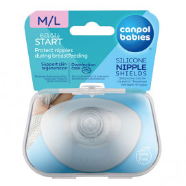 Canpol babies Silicone breast protectors S 2 pieces
