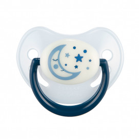 Canpol babies Luminous silicone anatomical pacifier NIGHT DREAMS 6-18m Blue