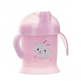Canpol babies Non-flowing cup with hard tip 200ml 9m+ Pink