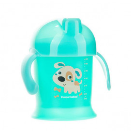 Canpol babies Non-flowing cup with hard tip 200ml 9m+ Turquoise