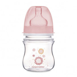 Canpol babies Bottle of anti-colic wide neck Newborn Baby 120ml. pink