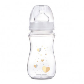 Canpol babies Bottle of anti-colic wide neck Newborn Baby 240ml. white