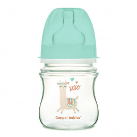 Canpol babies Exotic Animals Wide Neck Bottle 120 ml Turquoise