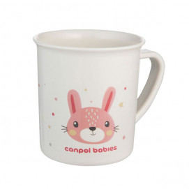 Canpol babies Cup with handle Cute Animals 170 ml 12m+ Pink
