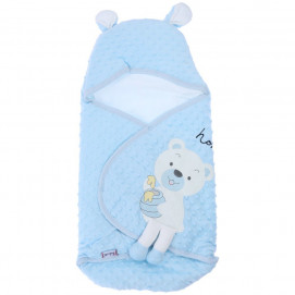 Alma Velboa Swaddle 3D Bear Blue