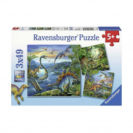 Ravensburger Puzzle Dinosaur Facination 3 x 49pc