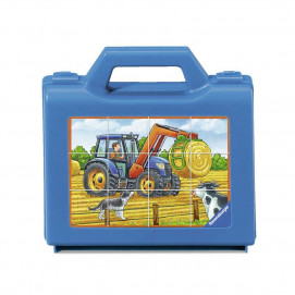 Ravensburger Puzzle-cubes Vehicles On Farm 12pc