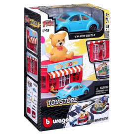 Bburago Junior Street Fire City - Toy Shop 1/43 18-31510