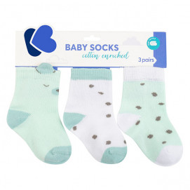 Kikkaboo Set 3 socks with 3D ears Bear with me (2/3 years)