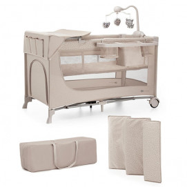 KinderKraft Baby cot JOY FULL 2 with accessories Beige