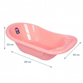 Sevi bebe Baby bath 89 cm with drain outlet Pink