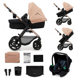 KinderKraft Baby Stroler 3in1 MOOV 2 (up to 22 kg) Sand Beige