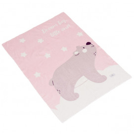 Cangaroo Baby blanket 75 x 100 cm DREAMY BEAR Pink