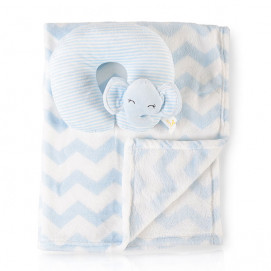 Cangaroo Baby blanket 75x90 cm with pillow SAMMY Blue