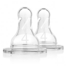 Dr.Brown's Standard Silicone Nipple Narrow-Neck Level 4 9m+ 2 psc