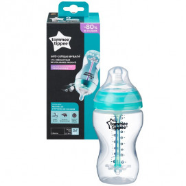 Tommee Tippee Feeding bottle ANTI-COLIC+ 340 ml. 3 monts+ Transparent