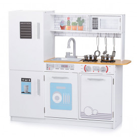Chipolino Wooden kitchen with 5 metal containers 3 years+ (80 cm)