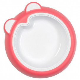 Badabulle Non-slip Baby Plate/Bowl pink B005211