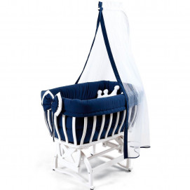 Tahterevalli Bed - Cradle Culle 0-12 months Dark Blue