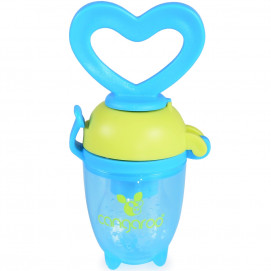 Cangaroo Silicone pacifier LOVE 6m+ for soft food Light blue