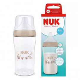 Nuk Perfect Match PP bottle 260ml silicone teat M 3m+ Monkey 10216325