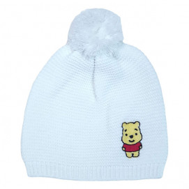 KidSport Knitted hat with appliqué White (0-3 years)