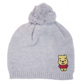 KidSport Knitted hat with appliqué Grey (0-3 years)
