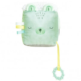 Kikkaboo Plush sensory cube Bear with me 16cm 0m+ MINT