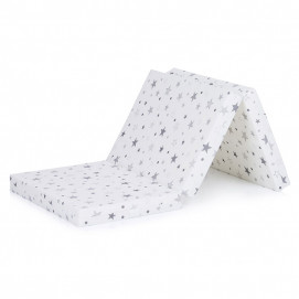 Chipolino Foldable mattress 60/120 White/Grey stars