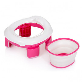 Chipolino Folding potty - toilet stand VIAGGIO Pink