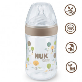 Nuk FOR NATURE Bottle PP Temperature Control 260ml with silicone teat 0m+ M