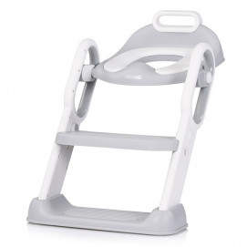 Chipolino Toilet trainer seat with ladder FLIPPY 18m+ Grey