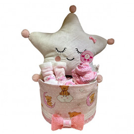 Alma Diaper cake STAR Pink T-56979