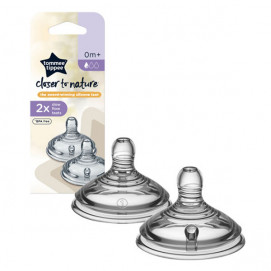 Tommee Tippee Teat (2) 0+m Slow Tommee Tippee