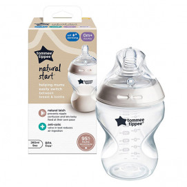 Tommee Tippee Feeding Bottle 260 ml Natural Start SELF-STERILIZING (0m+ 1 drop) TT.0019