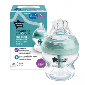 Tommee Tippee Feeding Bottle 150 ml Anti-Colic+ SELF-STERILIZING (0m+ 1 drop) TT.0013
