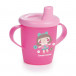 Spill cup with handles and a fixed stop 12 meters +250 ml. pink
