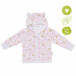 Baby jacket organic cotton hooded (56 to 80 cm)