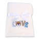Baby blanket FREYA in a box 110 x 80 cm White