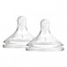 Silicone pacifier for bottle WIDE-NECK Options+ 0m+ 2 pcs