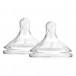 Silicone pacifier for bottle WIDE-NECK Options+ 3m+ 2 pcs